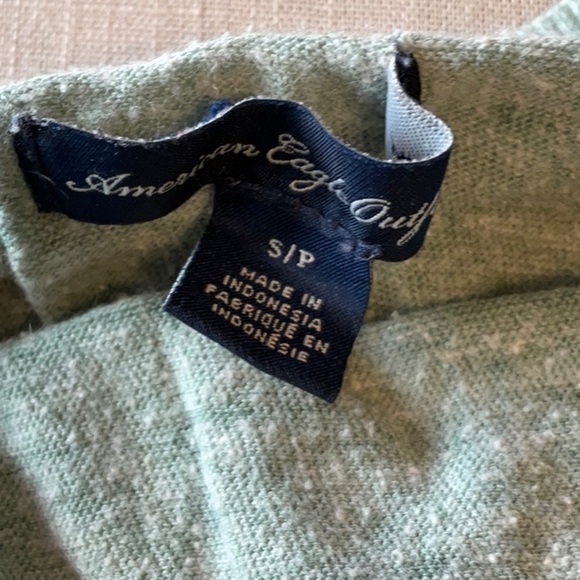 American Eagle Outfitters Green 3/4 Sleeve Relaxed Sweatshirt - Picture 5 of 6